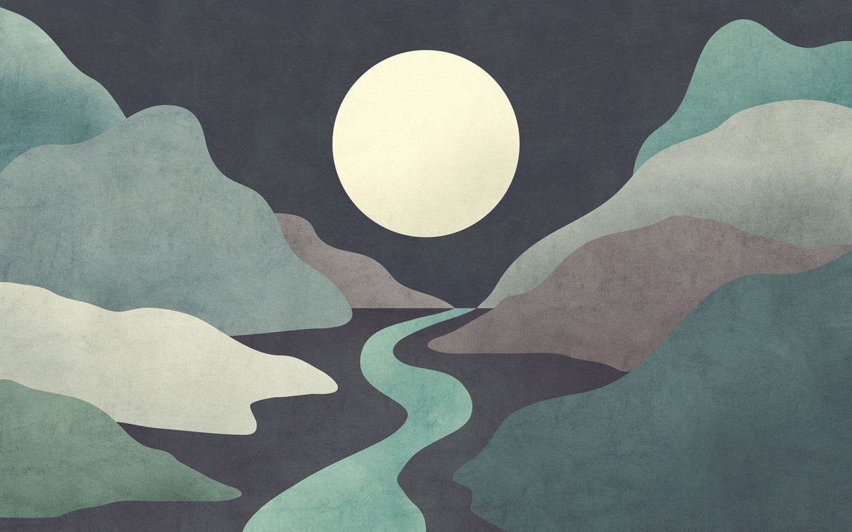 Фототапет "Moonlight Monumental" 400x250 - Image 2