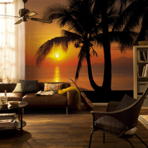 Фототапет "Palmy Beach Sunrise" 368x254