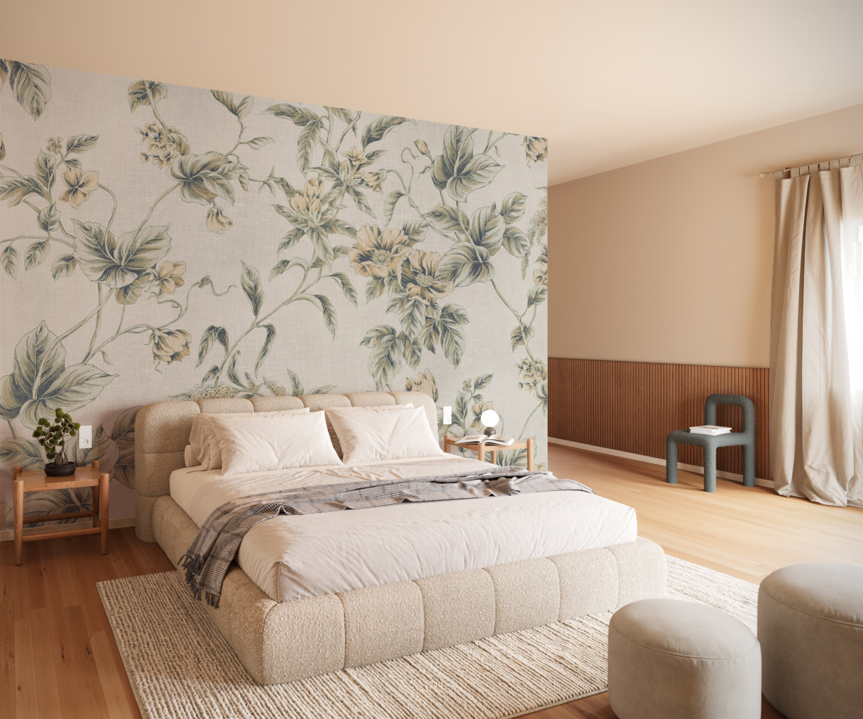 Фототапет „Peachy Flora“ 300 x 250