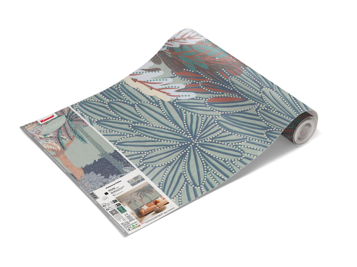 Фототапет "Patterned Palms" 400x250 - Image 4