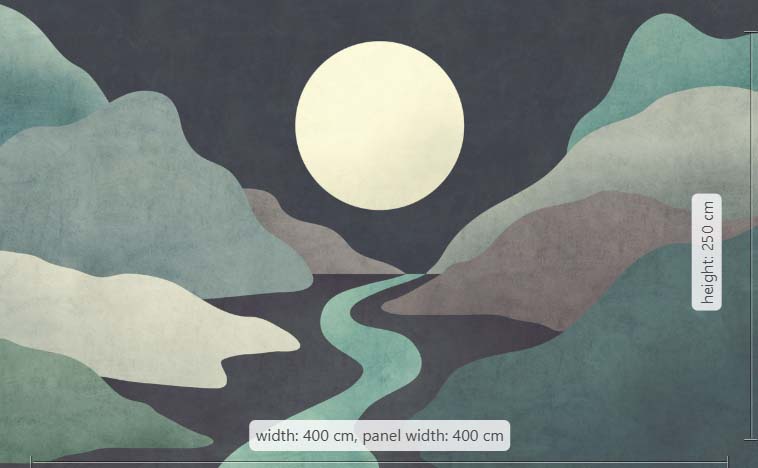 Фототапет "Moonlight Monumental" 400x250 - Image 5