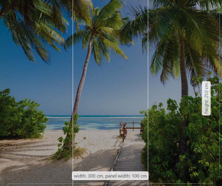 Фототапет "Palmy Beach" 300x250 - Image 4